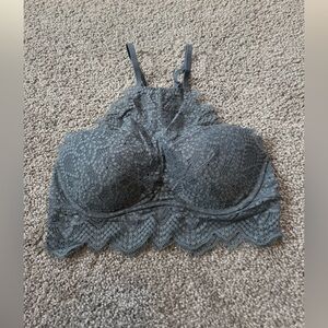 Victoria’s Secret PINK! Push-Up Racer Back Lace Floral Bra Sz Medium